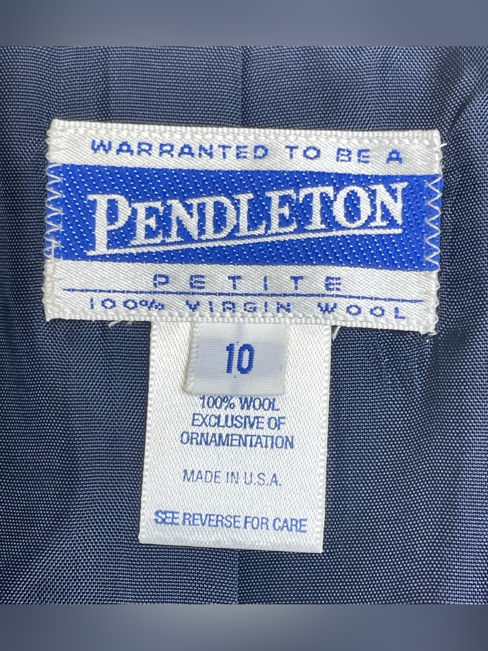Vintage Pendleton 10P Wool Herringbone Blazer Brown Gray Navy Velvet Collar - Picture 3 of 10